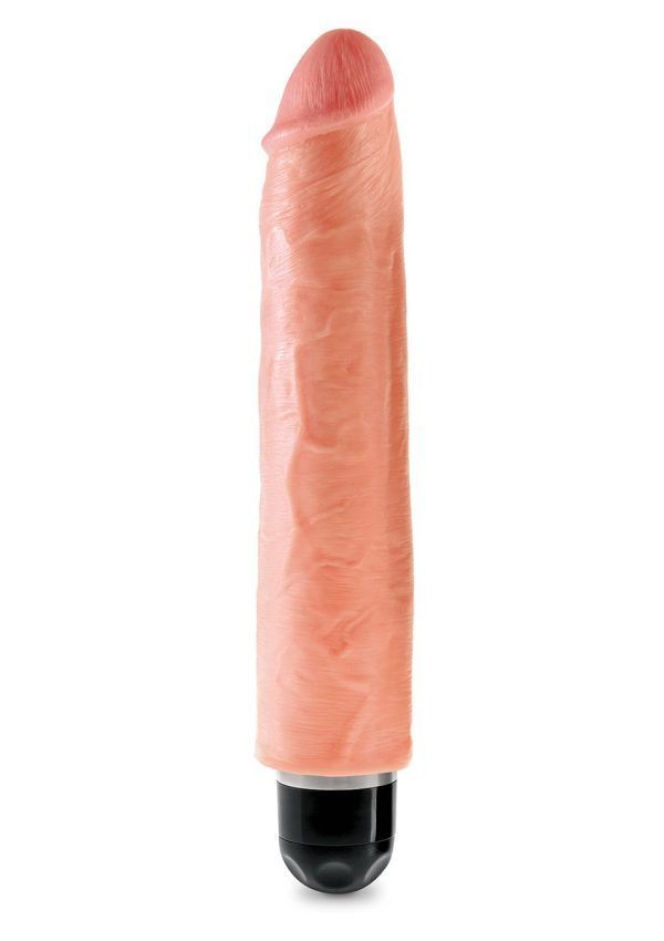 King Cock 10â Stiffy Dildo Vibrator